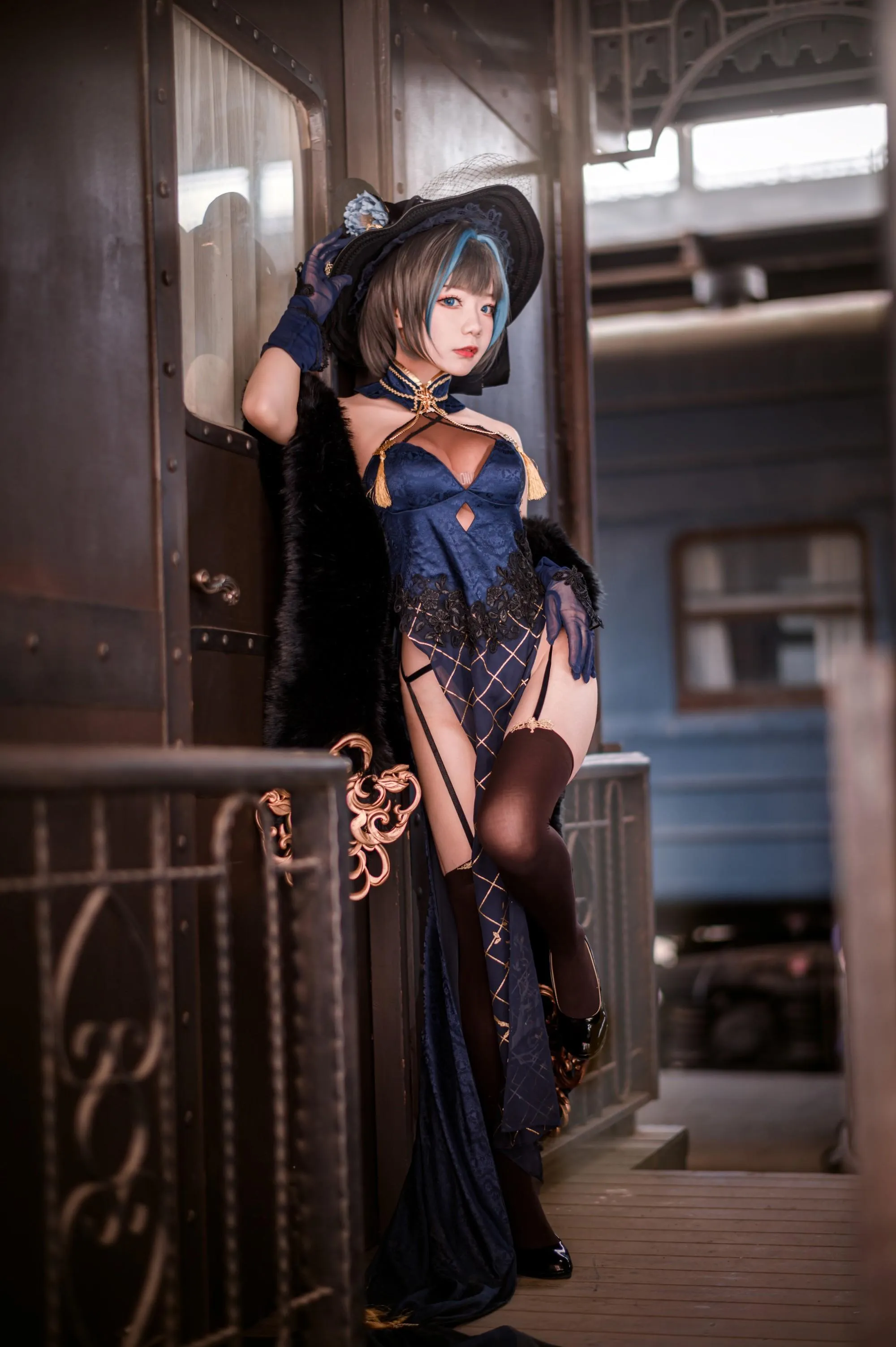 王胖胖u – NO.015 柴郡旗袍 [19P]插图
